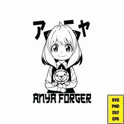 anya forger svg, anime svg, bts svg, anime cut file, pokemon svg, anime clipart, anime bundle, anime silhouette