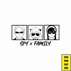 psy x family bundle svg digital download | japanese svg | | anime silhouette svg | anime character | kawaii svg