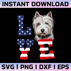 love america png download, digital file, sublimation transfer, yorkie, yorkshire terrier, 4th of july, independence day