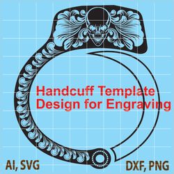 handcuff template vector file