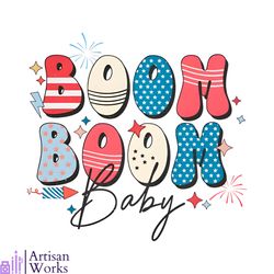 boom boom baby 4th of july independence day png silhouette files