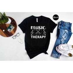 music therapy tee, music is my life shirt, music lover shirt, audiophile t-shirt, music addict shirt, guitar shirt, musi