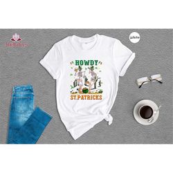 howdy skeleton st. patricks day shirt, western st. patricks day shirt, howdy shirt, lucky cowboy, st. patricks day count