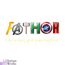 fathor thor avengers superhero fathers day png silhouette files