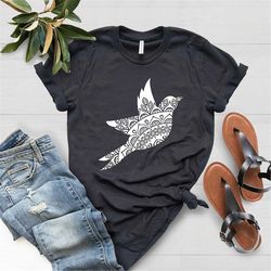 Hummingbird Shirt, Birds Shirt, Nature Shirt, Floral Birds Shirt, Gifts For Family, Graphic Birds Shirt, Cute Birds Shir
