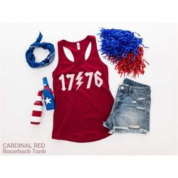 retro 4th of july tank top women, 1776 tank, funny july 4th shirt, cute fourth of july shirt women, american patriotic t