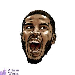 jayson tatum face png silhouette sublimation files