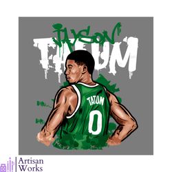jayson tatum basketball player png silhouette sublimation files