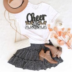 cheer mom shirt, leopard cheer shirt, cheer bling, cheer spirit wear, mom gift shirt, funny mom shirt, gift for mom, gif