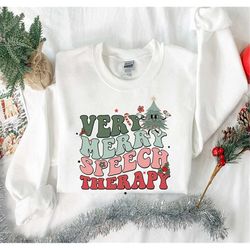 speech language pathologist shirt, christmas speech sweatshirt, slp sweatshirt, slp therapist shirt, gift for slp