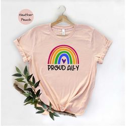 proud ally shirt, lgbt support tee, pride month shirt, bisexual shirt, equal rights shirt, lgbtq proud ally, trans pride