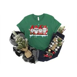 christmas gnomes shirt, gnome shirt, santa gnome shirt, christmas with my gnomies, christmas shirt, christmas tee, chris