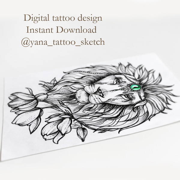 lion-tattoo-designs-female-lion-tattoo-ideas-lion-and-flowers-tattoo-sketch-for-woman-1.jpg