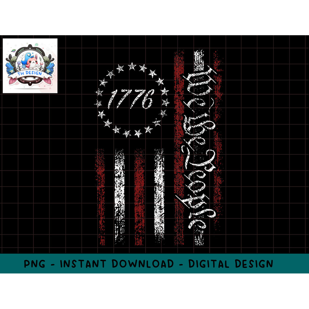 4th of July We The People American History 1776 Vintage T-Shirt copy.jpg