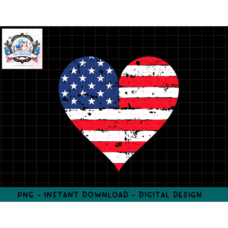 American Flag Heart 4th of July USA Patriotic Pride T-Shirt copy.jpg
