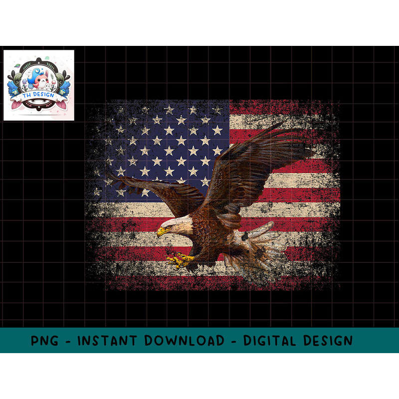Bald Eagle 4th of July Christmas Gift American Flag Country T-Shirt copy.jpg