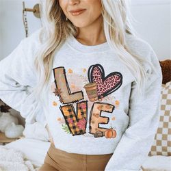 love fall y'all sweatshirt, leopard print fall shirt, cute halloween sweater, hello pumpkin, fall vibes, thanksgiving sh