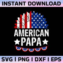 all american papa png, 4th of july, patriotic, sublimation design downloads