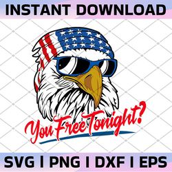 you free tonight png, eagle mullet 4th of july png file, patriotic tee digital, merica freedom funny, digital design