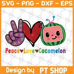 peace love cocomelon png, peace love glitter png, cocomelon birthday png, cocomelon peace love png, digital download