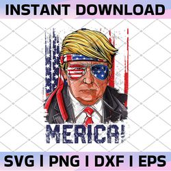 Trump Merica PNG , Trump Png, Merica Png, 4th Of July PNG, Patriotic USA File, Independence Day Design