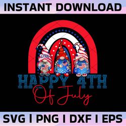 Patriotic Rainbow Png, Funny 4th of July Png, Merica Png, Gnome Png, Kids Shirt Png, Sublimation Designs Downloads