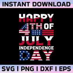 happy 4th of july svg, fourth of july svg, cut file /patriotic svg, usa svg, independence day, cut file, silhouette