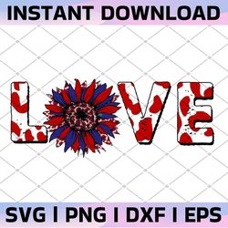 love file png, american flag, 4th july png , america, sunflower, fireworks png, leopard, sublimation designs downloads