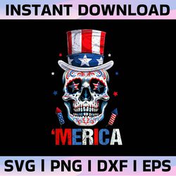 made in america, 4th of july, skull, american flag, leopard, usa, western, lightning, retro, png, instant download