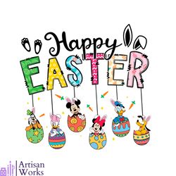 easter bunny mickey friend happy easter day disney svg