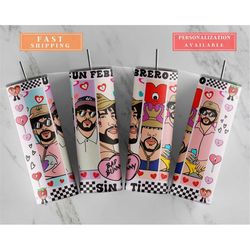 bad bunny conejo malo tumbler, latin music love, concalma malo madness: a bad bunny tumbler for fans, custom made handma