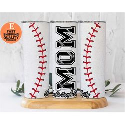 personalized baseball mom tumbler, sport tumbler, sports mom gift, baseball mama tumbler, mother's day tumbler
