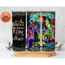 hocus pocus tumbler, 20 oz skinny tumbler, sanderson sisters tumbler, halloween tumbler, halloween gift