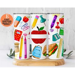 rainbow glitter teacher tumbler, rainbow glitter teacher tumbler, gift for back to school teacher