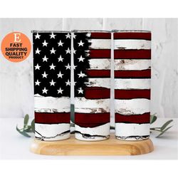 usa flag july 4th 20oz stainless steel tumbler - patriotic american travel mug, eye catching and vibrant stainless steel