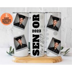 senior class of 2023 20oz stainless steel tumbler - perfect graduation gift!, graduation gift - senior 2023 20oz tumbler