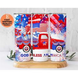 usa truck 20oz stainless steel tumbler, american flag usa truck 20oz stainless steel tumbler, trendy and eye catching us