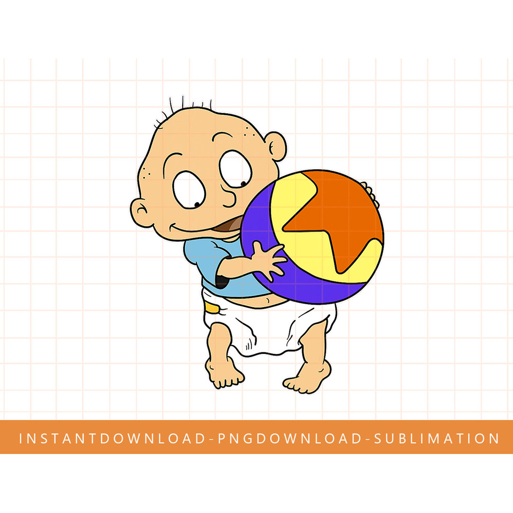 Mademark x Rugrats - Tommy s Ball Favorite Toy in Whole Wide World Rugrats png, sublimate, digital print.jpg