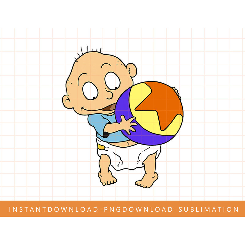 Mademark x Rugrats - Tommy s Ball Favorite Toy in Whole Wide World Rugrats png, sublimate, digital print.jpg