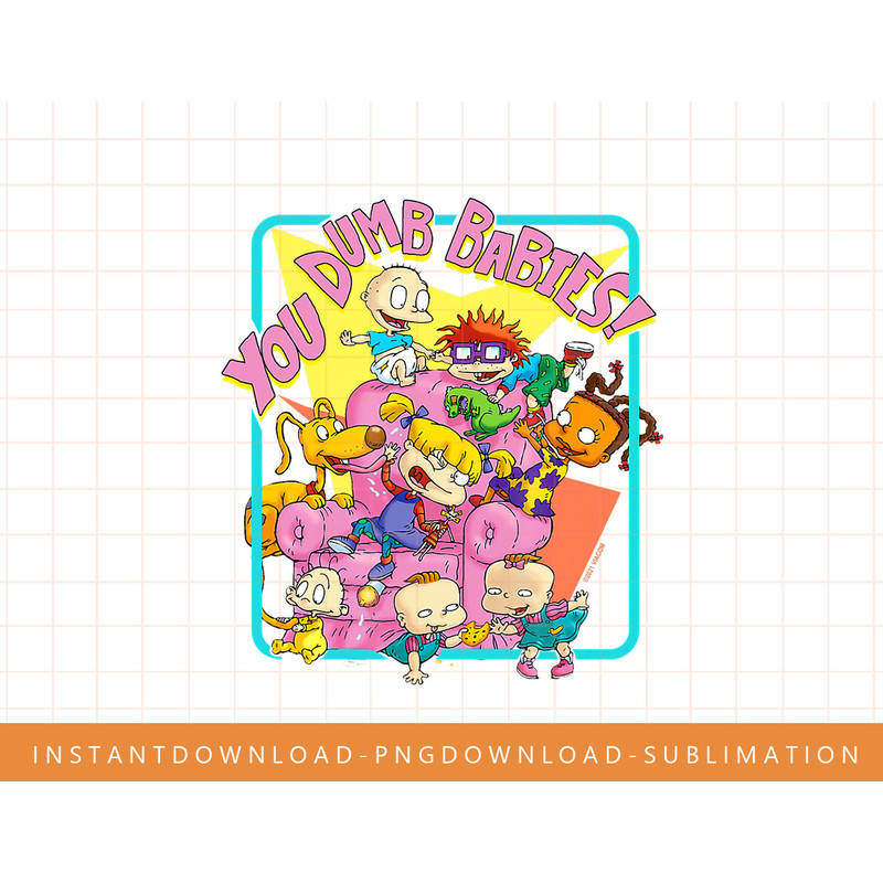 Mademark x Rugrats - You Dumb Babies png, sublimate, digital print.jpg