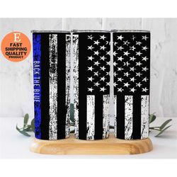 back the blue tumbler with american flag - patriotic drinkware for law enforcement supporters, support our heroes with b