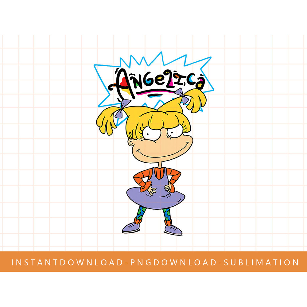 Nickelodeon Rugrats Angelica Pickles Pose T-Shirt png, sublimate, digital print.jpg