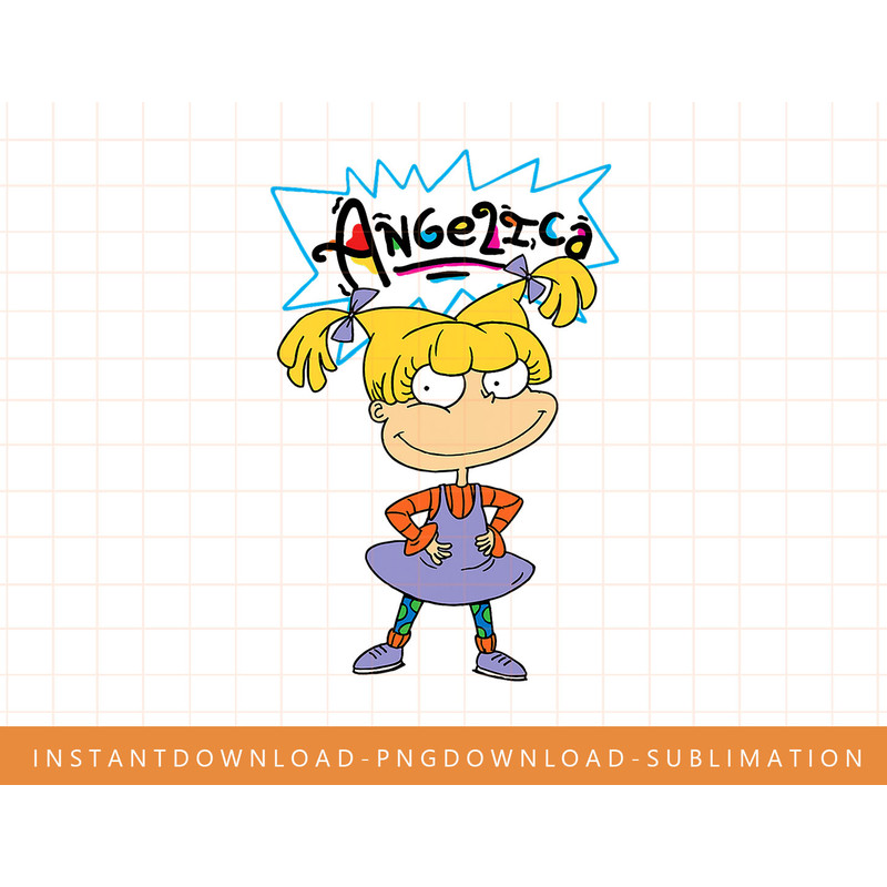 Nickelodeon Rugrats Angelica Pickles Pose T-Shirt png, sublimate, digital print.jpg
