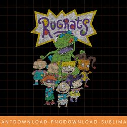 nickelodeon rugrats character group graphic png, sublimate, digital print