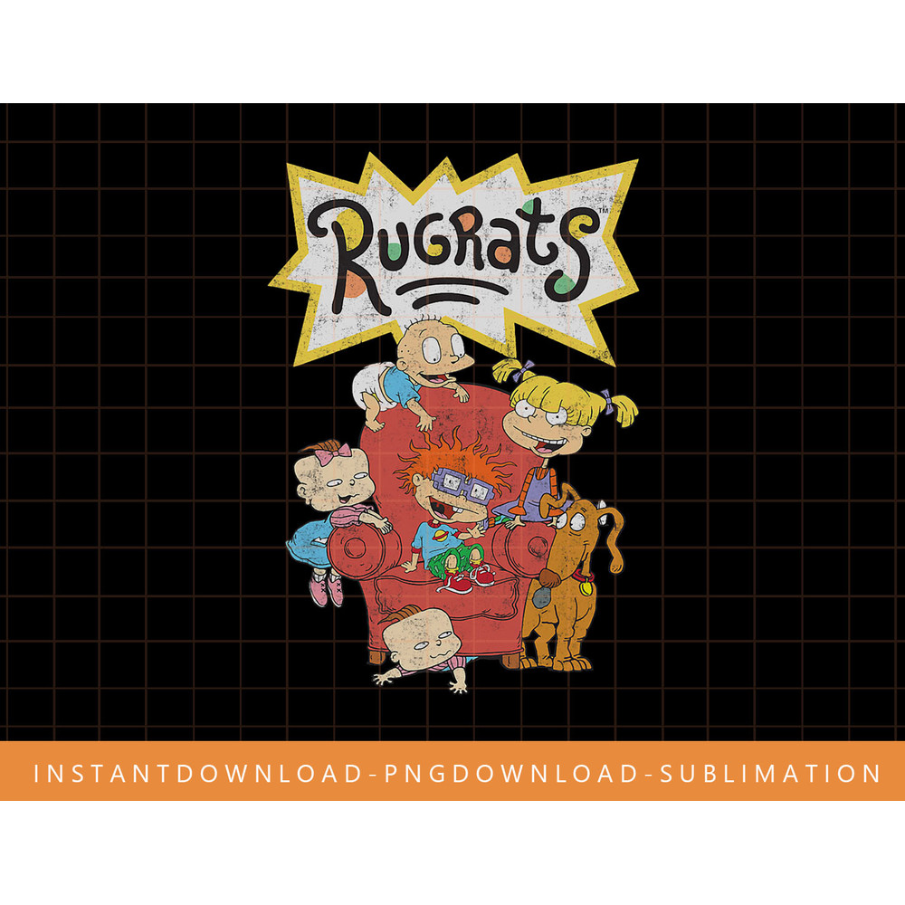 Nickelodeon Rugrats Characters On Sofa png, sublimate, digital print.jpg