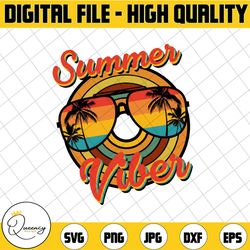 summer vibes sunglasses png print file for sublimation or print, retro sublimation, summer, beach designs, vintage, leop