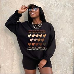 we have the same heart inside shirt, black history month shirt, black teacher magic shirt, melanin teacher gifts