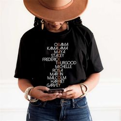 black leaders in history shirt, black heroes pride shirt, black history month shirt, obama martin kamala shirt, african