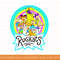 Nickelodeon Rugrats Rainbow Circle Reptar And Friends png, sublimate, digital print.jpg