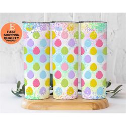colorful easter egg stainless steel tumbler, stainless steel easter egg tumbler,  easter egg decor tumbler